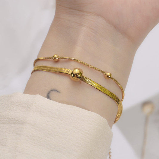 Wraparound Gold Bracelet – Stainless Steel, Anti-Tarnish Coating