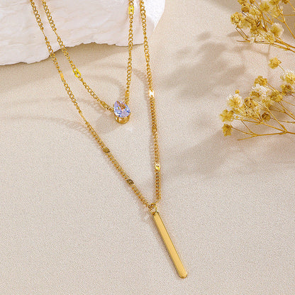 Aurora Teardrop Necklace