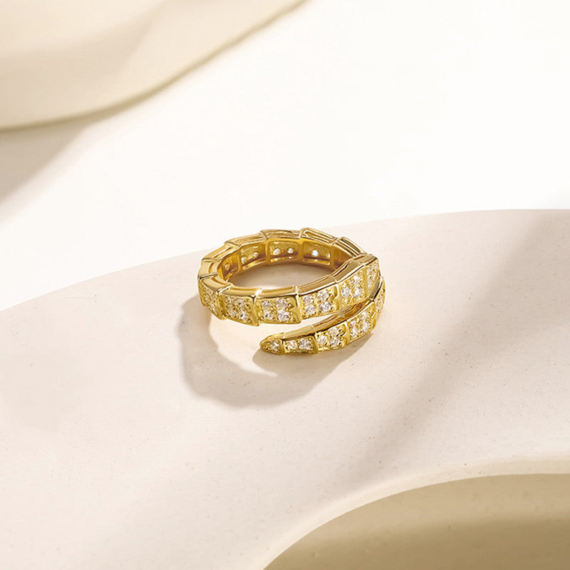 Luna Serpent Ring
